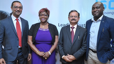 (L-r): Jailesh Shah, sales & marketing officer, Opemipo Alebiosu, chief marketing officer, Pravin Kumar, Global CEO, and Steve Obasohan – AGM, Human  Resources, all of ISON BPO, at the ISON press conference at the Protea Hotel, Ikeja, Lagos.